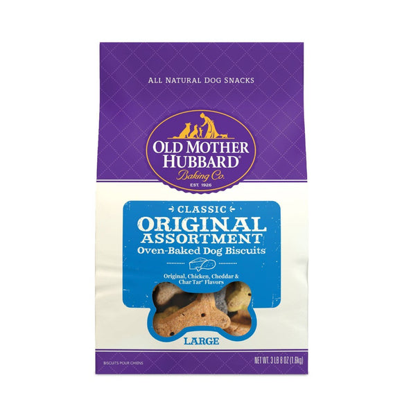 Old Mother Hubbard Classic Original Assortment Biscuits Baked Dog Treats  Large  3lb 8oz Bag