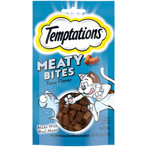 Temptations Meaty Bites Tuna Jerky Cat Treats - 1.5oz