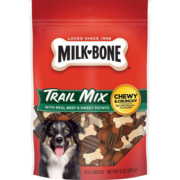 Milk-Bone Treats Bone Trail Mix Beef & Sweet Potato Dog Treats 9oz