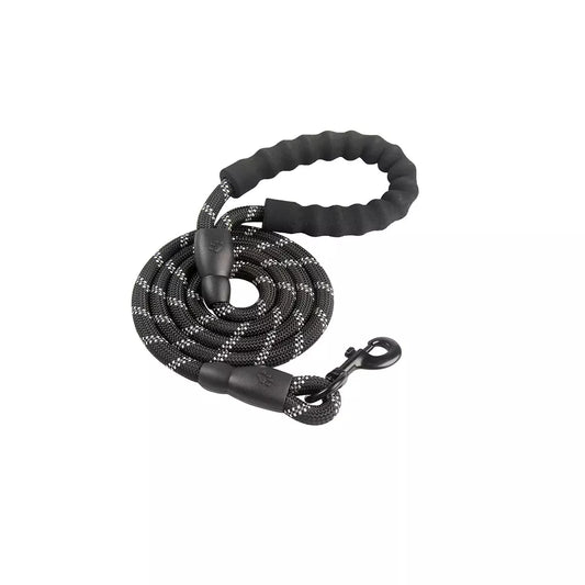 Doggy Tales Braided Rope Leash Black 5fi