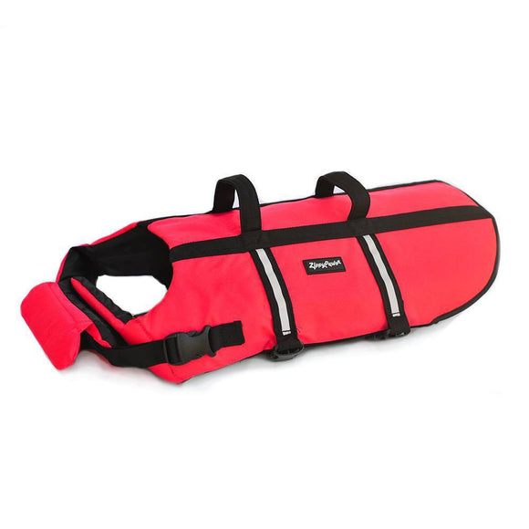 ZippyPaws Adventure Dog Life Jacket Dense Foam Water Floating Red XLarge 12cs