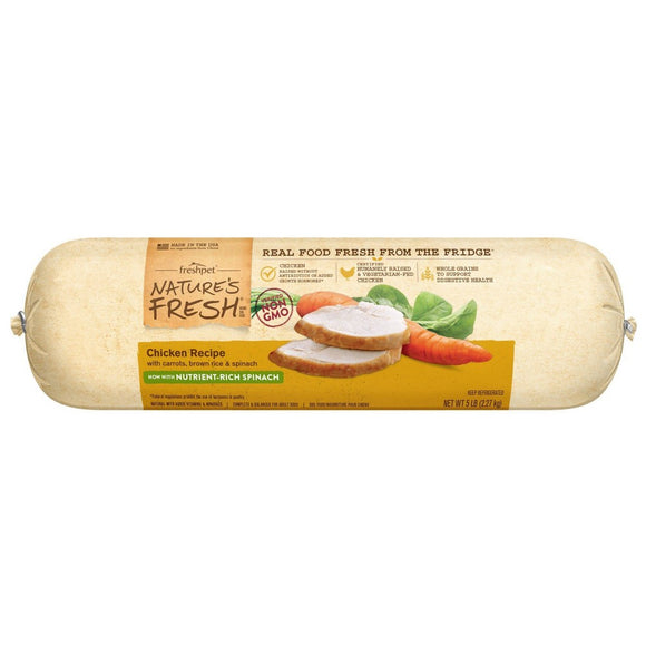 Freshpet Nature's Fresh Roll Chicken Recipe Refrigerated Wet Dog Food - 5lbs