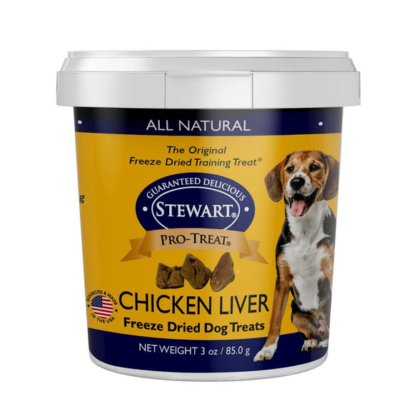 Stewart Pro Freeze Dried Dog Treat Chicken Liver 3oz