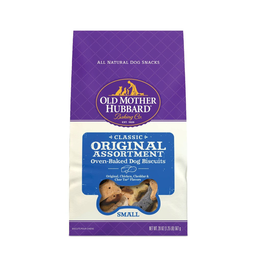 Old Mother Hubbard Classic Original Assortment Biscuits Baked Dog Treats  Small  20 Ounce Bag