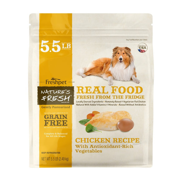 Freshpet Nature's Fresh Grain Free Chicken Recipe Refrigerated Wet Dog Food - 5.5lbs