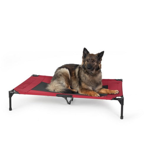 K&H Pet Products Original Pet Cot Elevated Pet Bed Extra Large Red 32  x 50  x 9