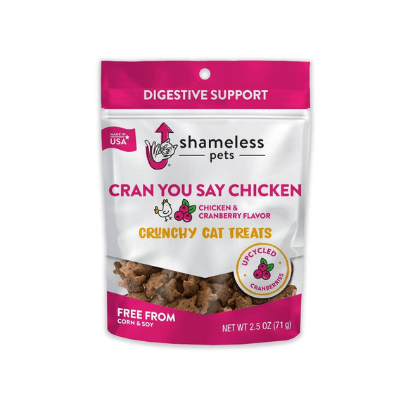Shameless Pets You Say Chicken & Cranberry Flavor Crunchy Cat Treat 2.5oz