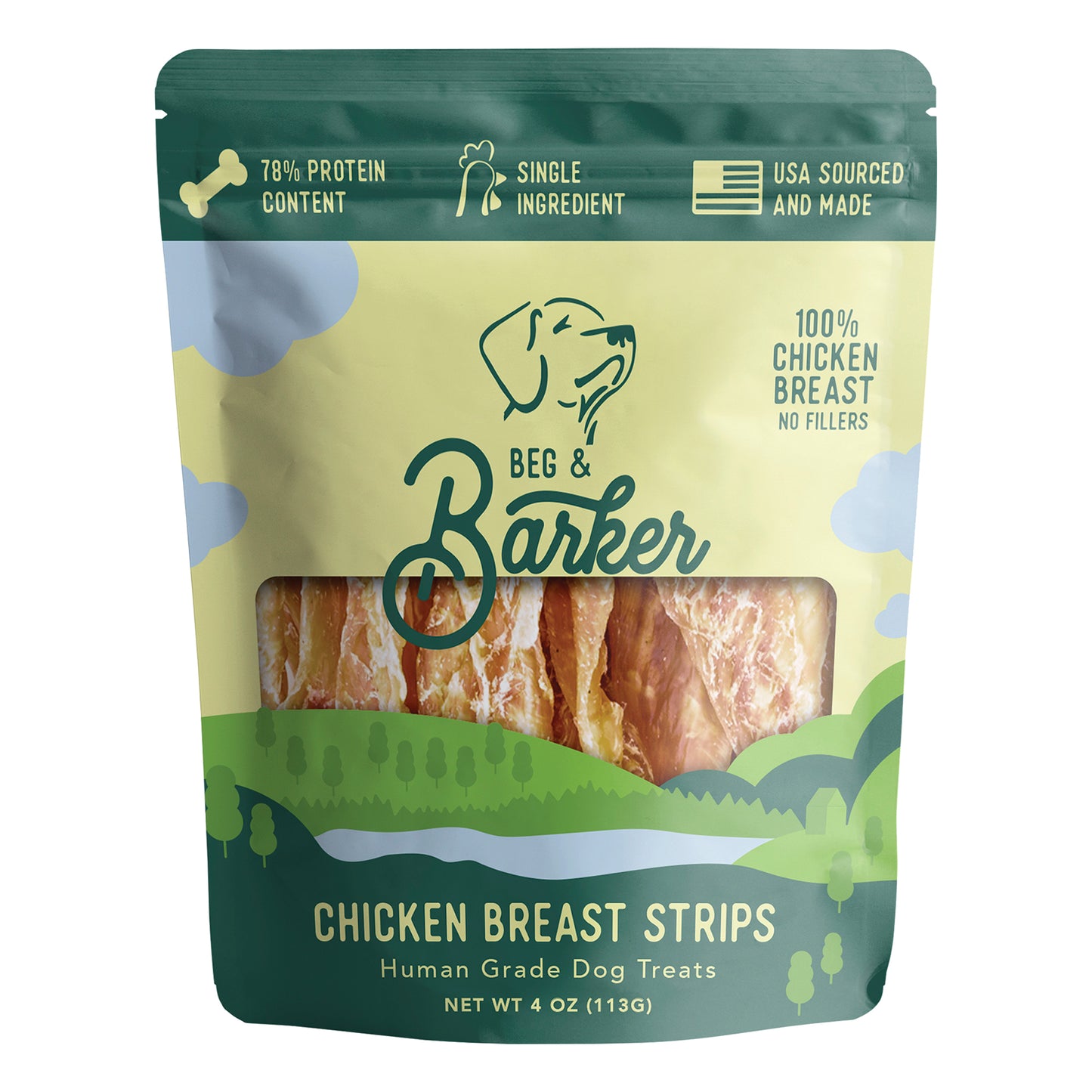 Beg Barker Freeze Dried Strips 10oz Chicken