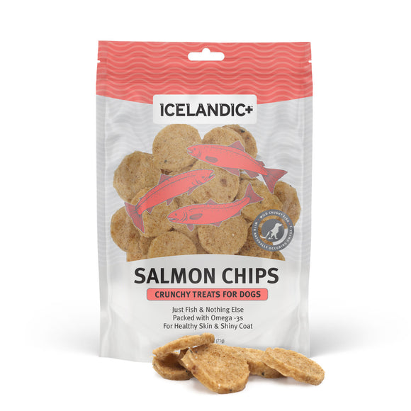 Icelandic+ Salmon Fish Chips Dog Treat 2.5oz