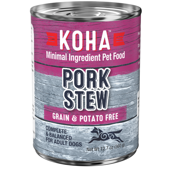 Koha Grain Free Stew for Dogs 12.7oz Pork
