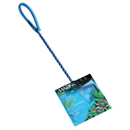 Marina 5-Inch Blue Fine Nylon Fish Net with 10-Inch Handle