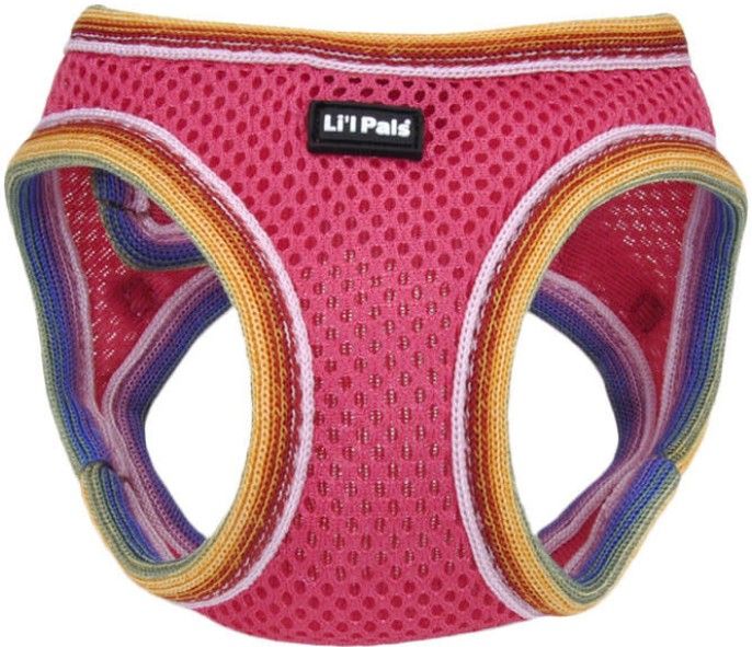 Li'l Pals Comfort Mesh Dog Harness-Pink-Petite Extra Small