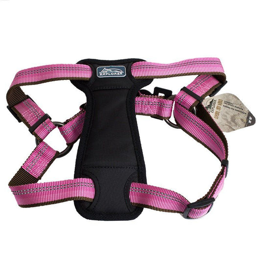 K9 Explorer Reflective Dog Harness Medium Rosebud