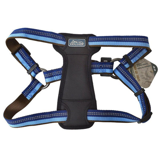 Coastal Pet 36945SAP K9 Explorer Sapphire Reflective Adjustable Padded Dog Harness