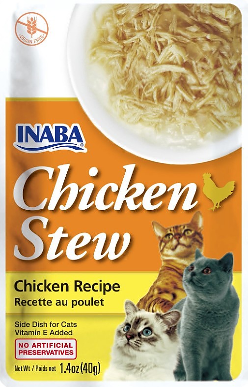 Inaba Chicken Stew Chicken Recipe Side Dish for Cats 1.4oz Pouch