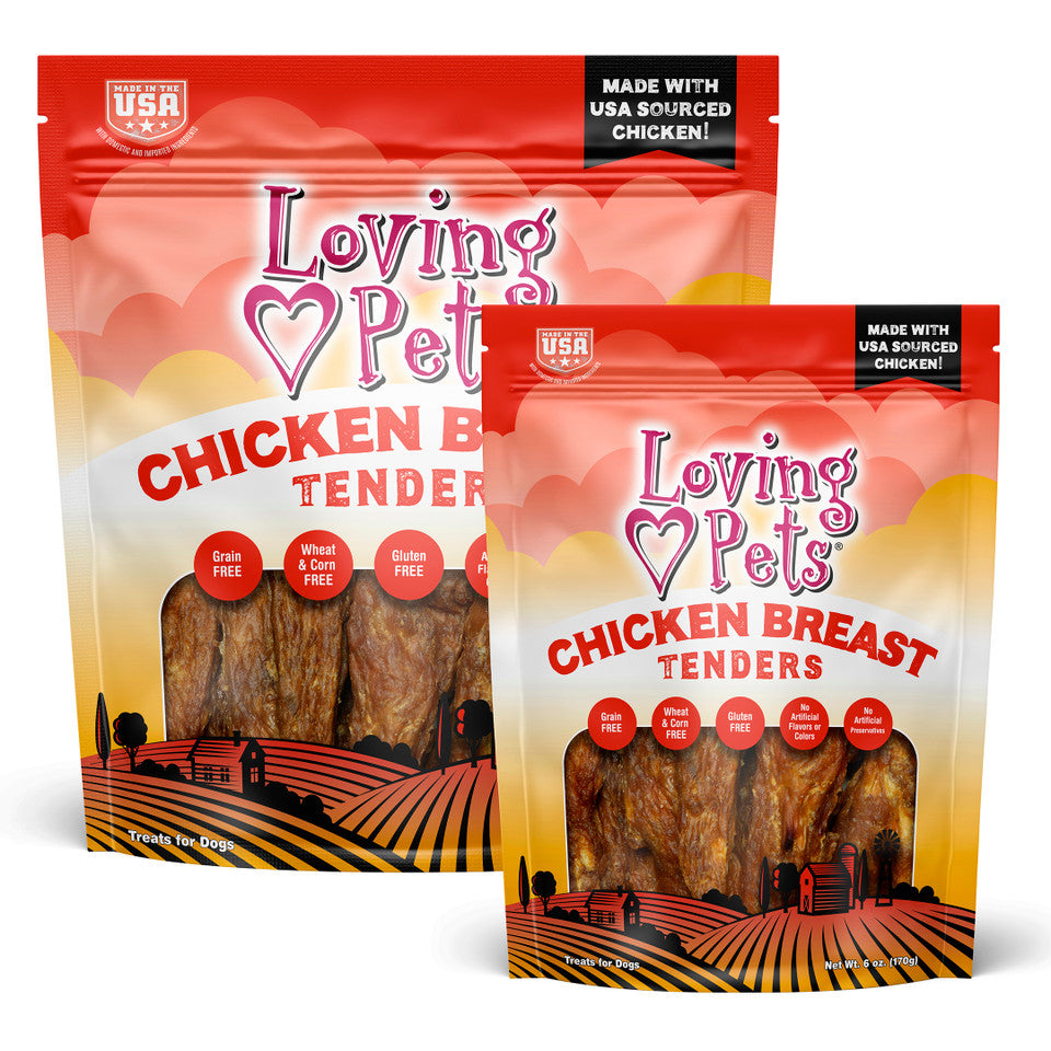 Loving Pets Chicken Breast Tenders for Dogs 6oz