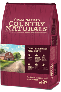 Grandma Mae's Country Naturals Dry Dog Food 4lb Lamb and Whitefish