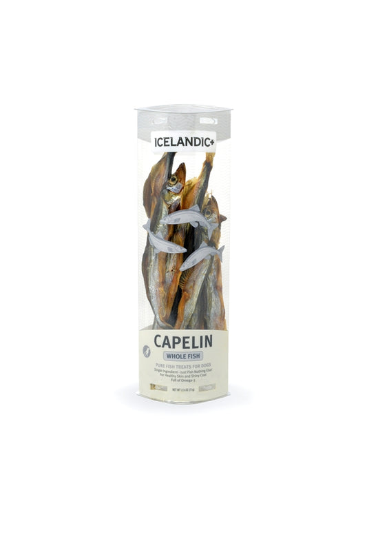 Icelandic 2.5oz Dog Capelin Fish Tube Treat