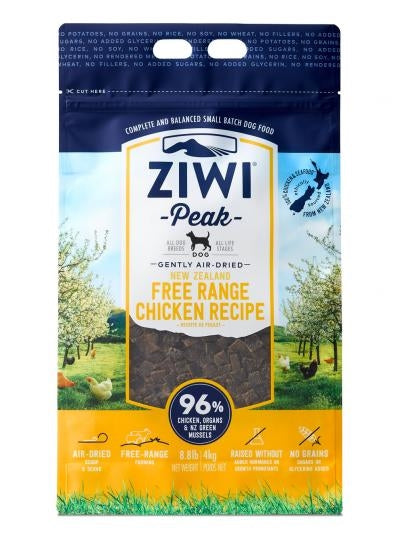 Ziwi Peak Air Dried Dog Food Free Range Chicken Recipe GMO Free
