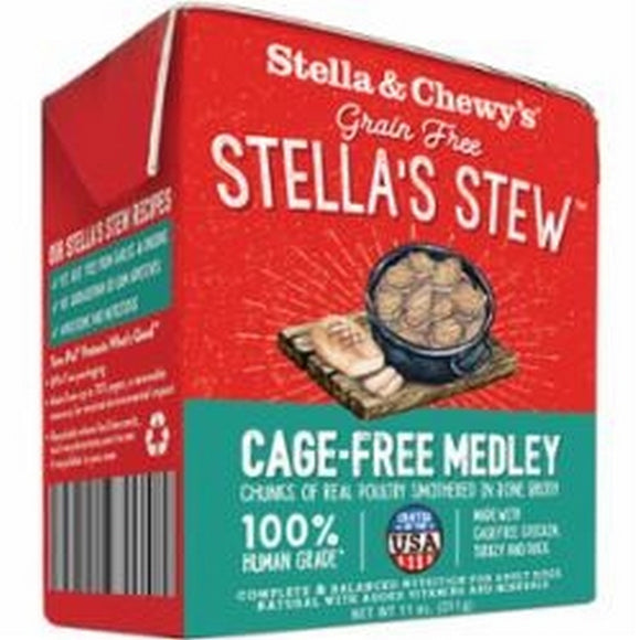 Stella & Chewy's 11 oz Dog Stew Cage Free Medley Wet Food