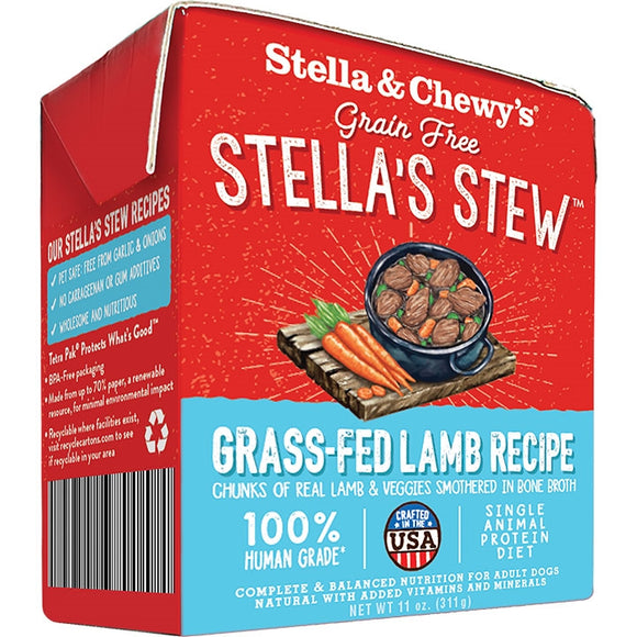 Stella & Chewy's 11 oz Dog Stew Grass Fed Lamb Wet Food