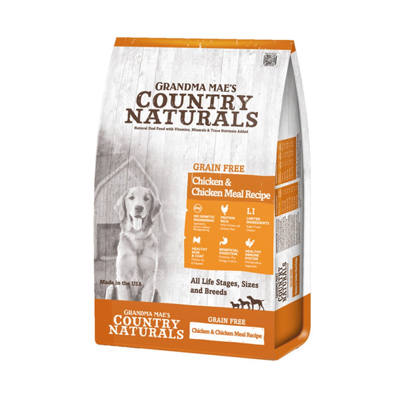Grandma Mae's Country Naturals Grain-Free Limited Ingredient Chicken Recipe Dry Dog Food, 25 Lb