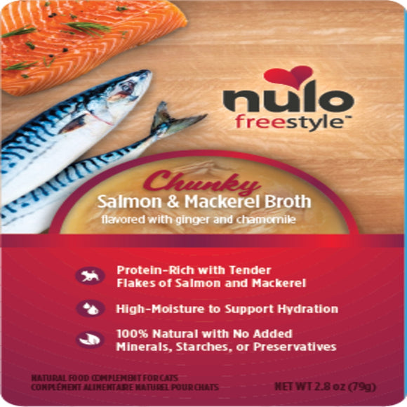 Nulo 2.8 oz Freestyle Cat Chunk Grain Free Salmon Mackerol