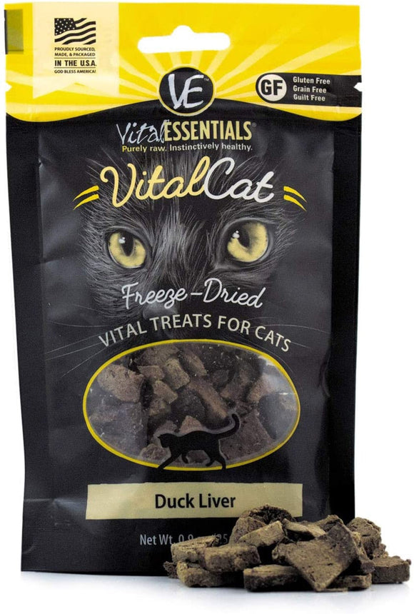 Vital Essentials 0.9 oz Freeze Dried Duck Liver Cat Treat
