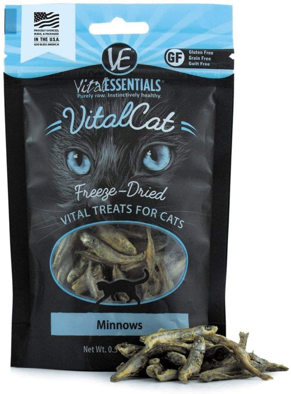 Vital Essentails  0.5 oz Freeze Dried Trout Minnow Cat Treat