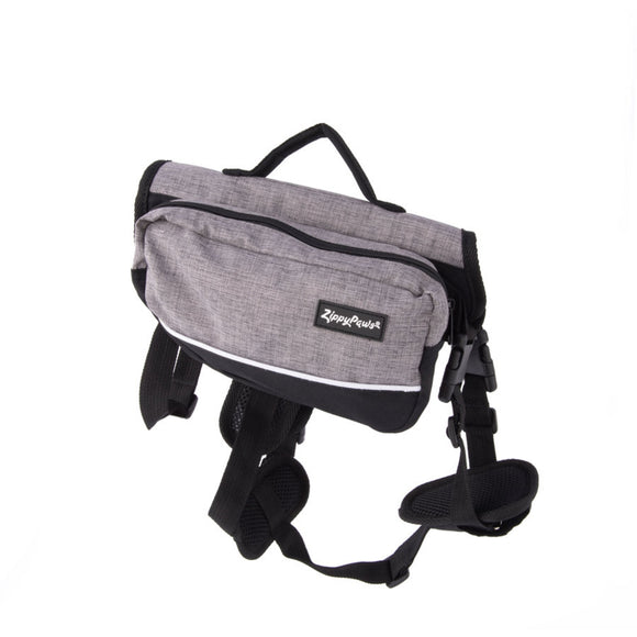 Zippy Paws Backpack for Dogs - Graphite - Medium