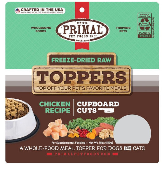 Primal Raw Topper Cupboard Cuts Chicken Dog & Cat Food - 18 oz