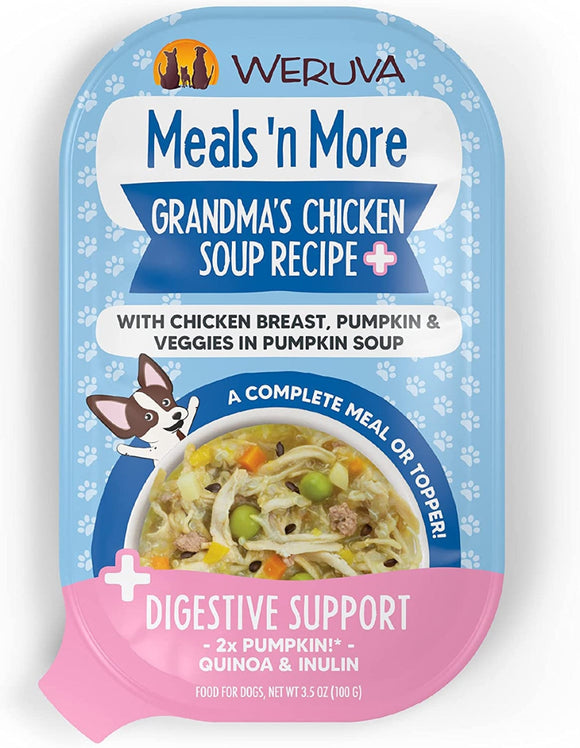 Weruva 3.5 oz N More Grandmas Chicken Soup Cup Dog Meals