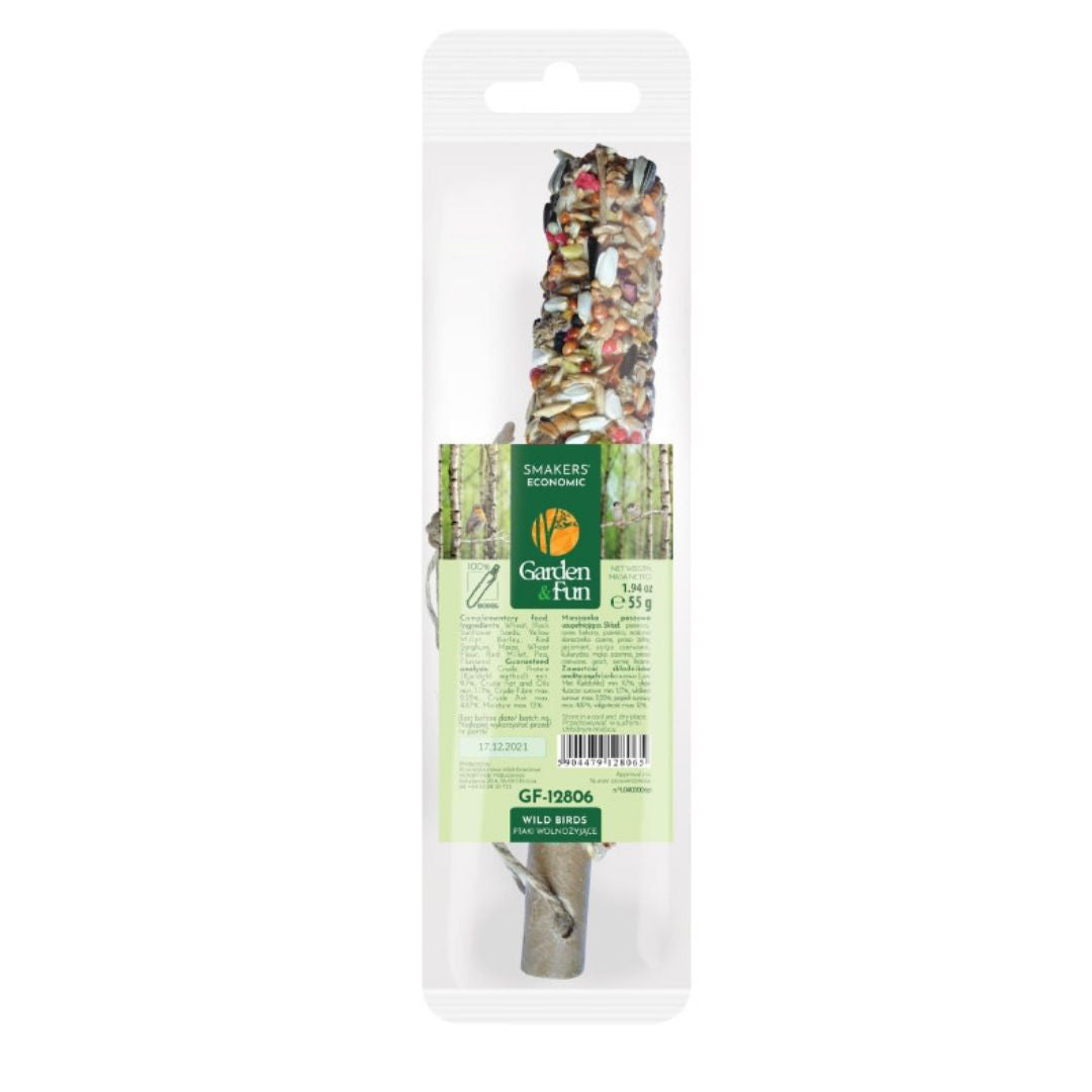 A&E Vitapol 1.94oz Smakers Garden Fun Economic Food Stick for Wild Birds