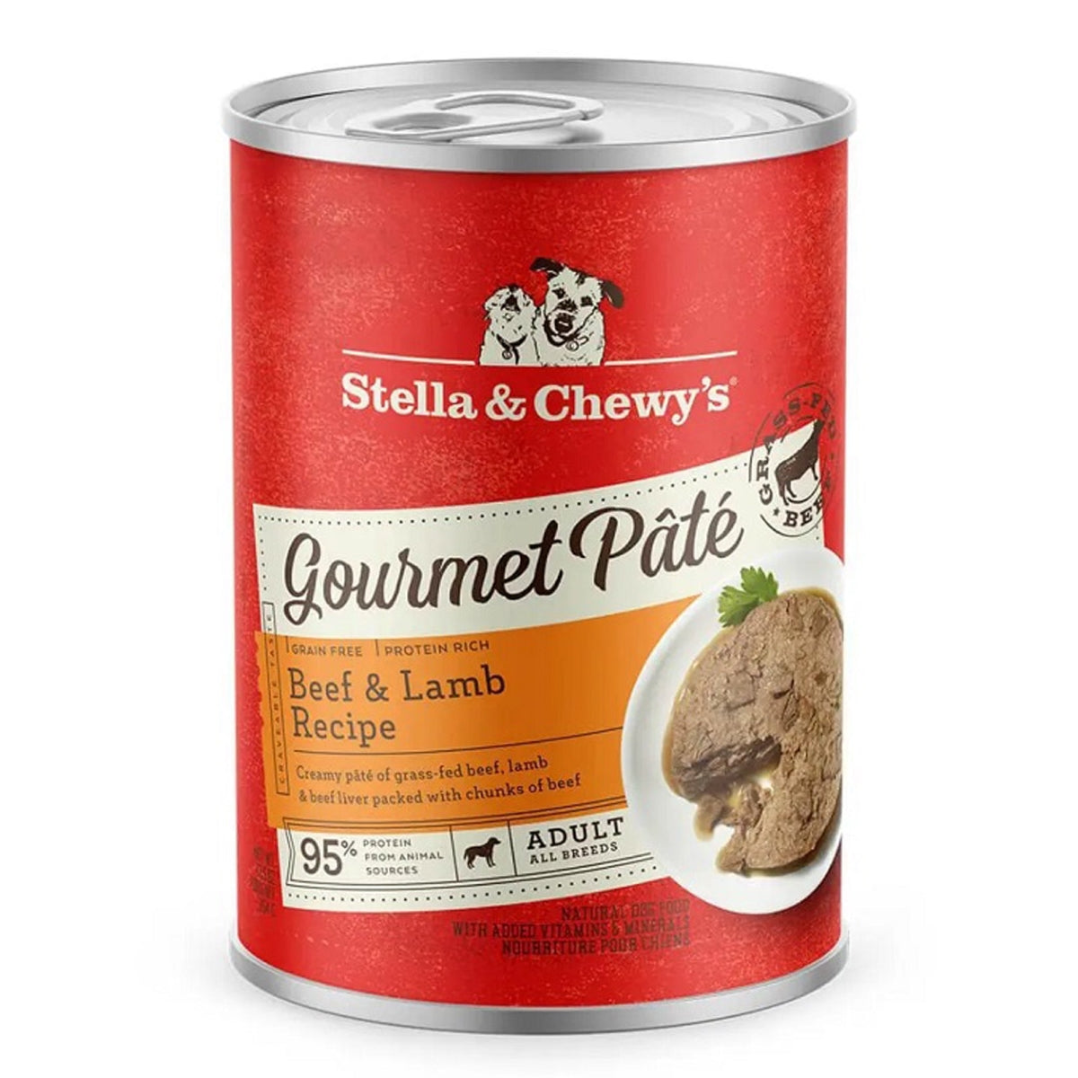Stella and Chewy's 12.5 oz Gourmet Pate Beef & Lamb Dog Food