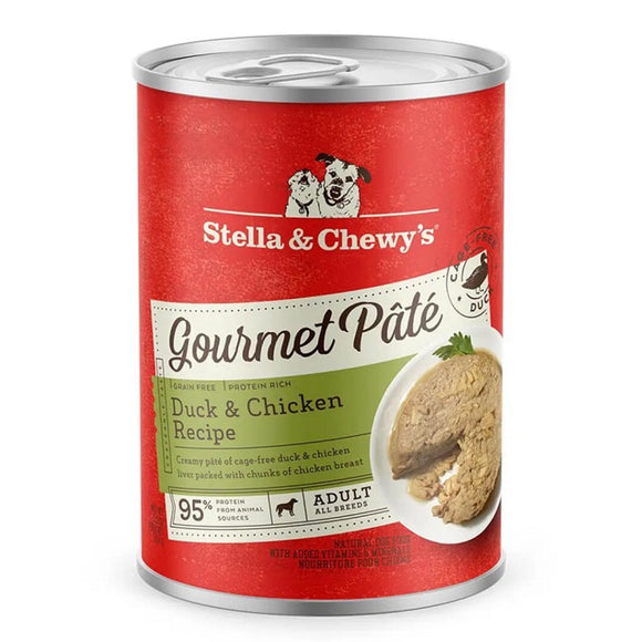 Stella and Chewy's 12.5 oz Gourmet Pate Duck & Chicken Dog Food