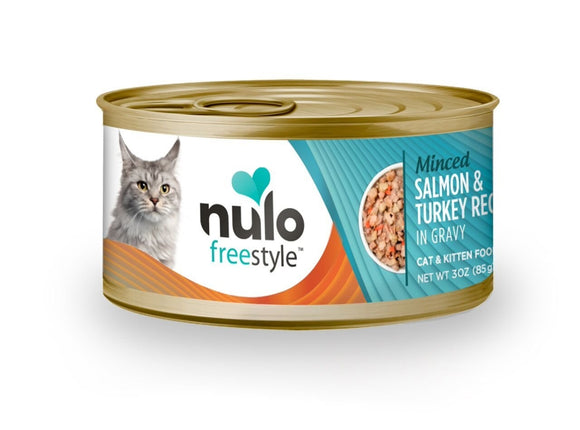 Nulo FreeStyle Minced Salmon & Turkey Wet Cat Food, 3oz (Case of 24)
