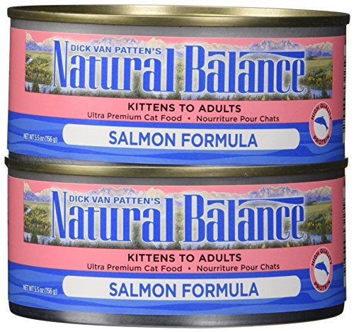 Dick Van Patten's Natural Balance Salmon Formula Canned Cat Food (Case of 24), 5.5 oz.
