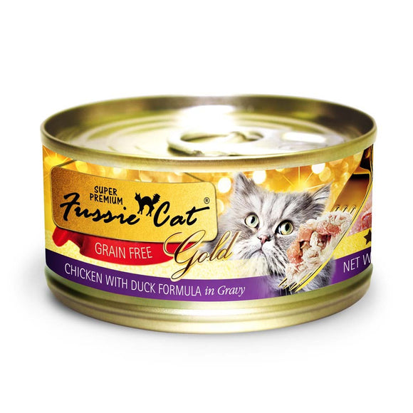 Fussie Cat Super Premium Chicken & Duck Formula in Gravy Grain-Free Wet Cat Food