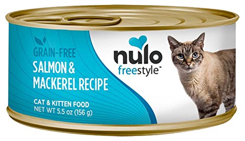 Nulo FreeStyle Grain Free Salmon & Mackerel Recipe Can Cat Food 5.5 Oz, 24-Pack