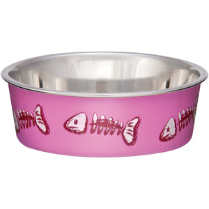 Bella Bowls Designer Fish Pink Cat Dish