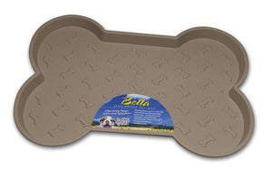 Bella Spill-Proof Bone Shaped Dog Feeding Mat  23.5  x 17.5