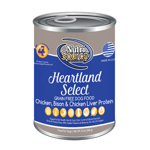 NutriSource Grain Free Canned Heartland Select Dog Food  13oz