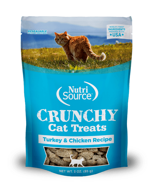 NutriSource® Crunchy Cat Turkey & Chicken Treats 3 oz