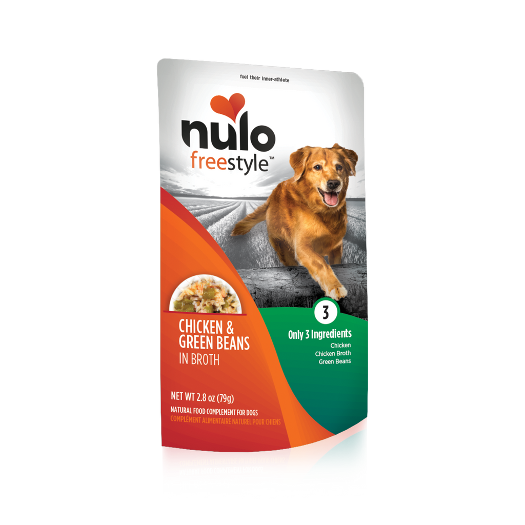 Nulo Freestyle Grain Free Dog Food Pouch 2.8oz Chicken and Green Beans
