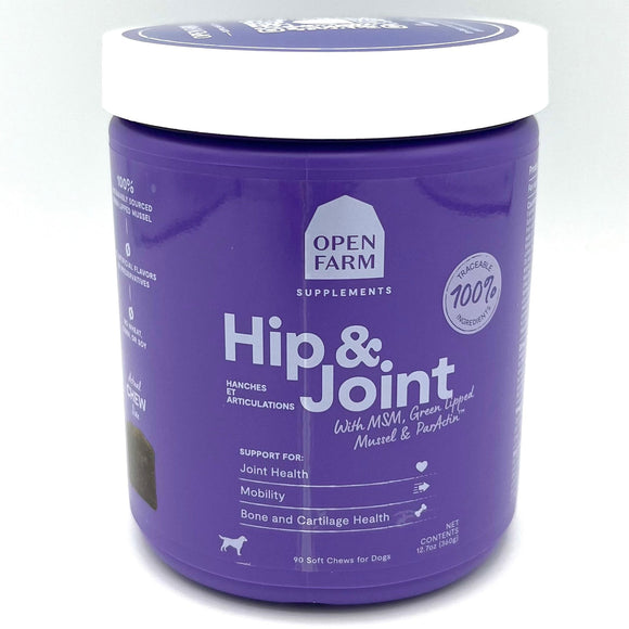 Open Farm Dog Supplement Hip & Joint Chews - 90 ct