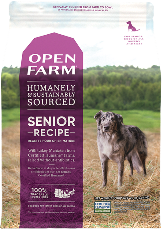 Open Farm Grain Free Dry Dog Food 22lb Senior