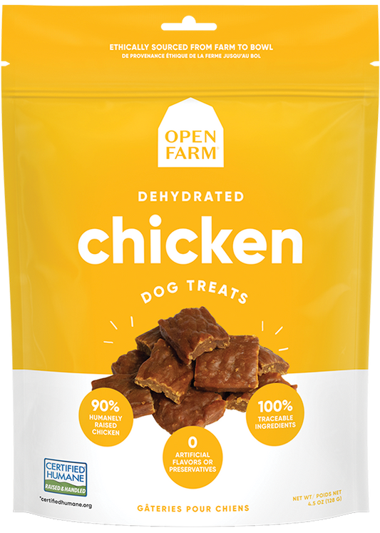 Open Farm Dehydrated Dog treats 4.5oz  Chicken