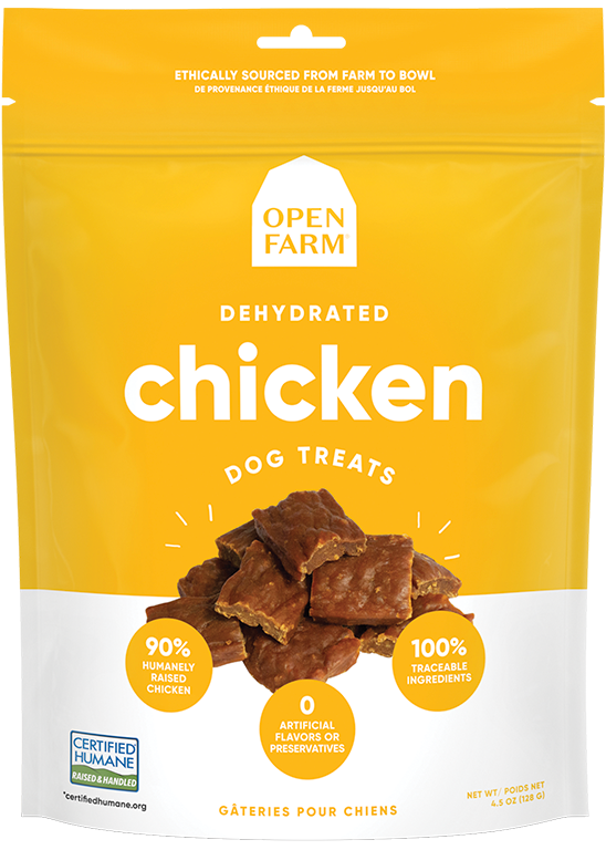Open Farm Dehydrated Dog treats 4.5oz  Chicken