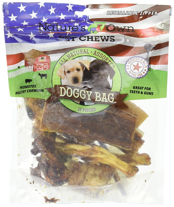 Nature's Own USA Doggy Bag Chew Treats Assorted 12pk