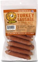 Happy Howies Dog Treat 4in Sausage 13pk Turkey